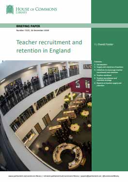 Teacher recruitment and retention in England